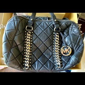 Michael Kors Quilted Lambskin Bag w/Chain Detail